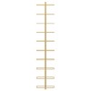 vidaXL Wall-mounted Rack for 10 Bottles Gold Metal - 4 of 4