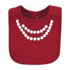 Hudson Baby Infant Girl Cotton Bibs, Mini Diva, One Size - 4 of 4