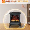 NicBex Freestanding Electric Fireplace 18 Inch Heater Stove Fireplace with 3D Realistic Flame and Overheating Protection - 4 of 4