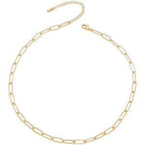 14K Gold Plated Cable Link Chain Adjustable Bracelet – A Timeless and Versatile Accessory with an Adjustable Fit for Added Comfort and Style - 1 of 3