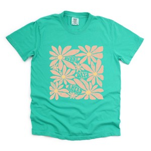 Simply Sage Market Sunny Days Ahead Daisies Garment Dyed Tee - 1 of 4