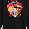 Girls' - Disney Princess - Kisses and Valentine Wishes Long Sleeve Graphic T-Shirt - 2 of 4