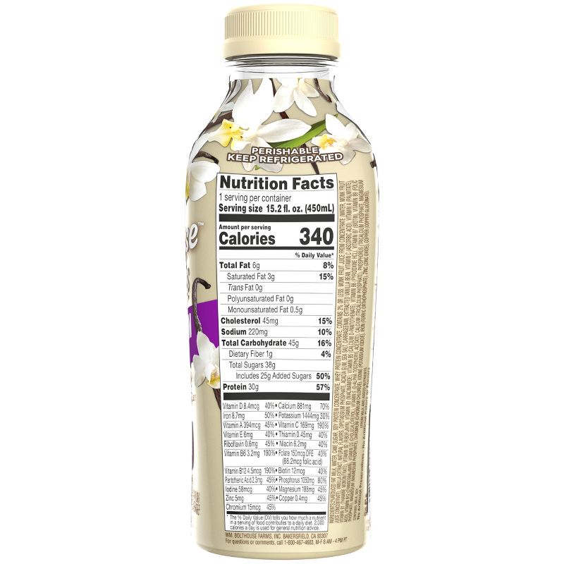 Bolthouse Farms Vanilla Bean Protein Plus Shake - 15.2oz, 2 of 6