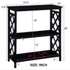 LIVAREEmlen Open Bookshelf Bookcase with Storage Shelves and Solid Wood Legs for Hallway, Living Room and Bedroom - 3 of 4