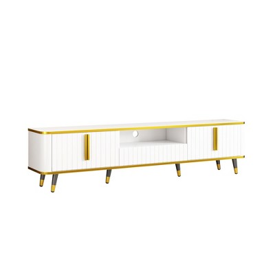 NicBex TV Stand with Open Shelf for TVs up to 85 Inches,Modern Entertainment Center with 2 Cabinets and 1 Drawer
