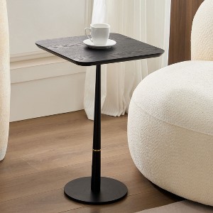 NicBex Mid-Century Round Coffee Table, Solid Wood Slatted Side Table for Living Room Small Space, Modern Design - 1 of 4