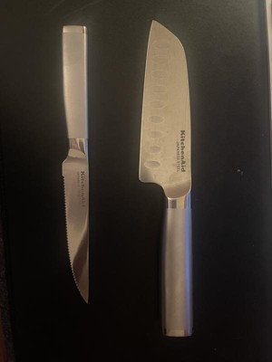 KitchenAid Classic Forged 14 Piece Triple Rivet Cutlery Set, Silver