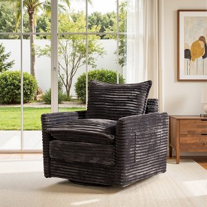 XIZZI Luxury Modular Sectional Sofa Couch, Oversized Cloud Couch for Living Room, Deep Seat Upholstered Sleeper Sofa Set w/ Optional Swivel Chairs - 1 of 4
