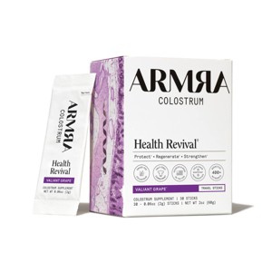 ARMRA Colostrum Powder Travel Packs - Valiant Grape - 0.06oz/30ct - 1 of 4