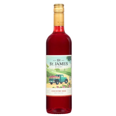 St. James Country Red Sweet Red Wine - 750ml Bottle : Target