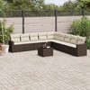 vidaXL Garden Sofa Set Brown PE Rattan Large Modular Garden Sofa Set - 2 of 4