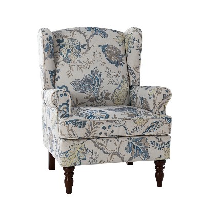 Umberto Traditional Accent Armchair with Turned Legs | ARTFUL LIVING DESIGN