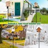 Snynuxx Bird House Pole Mount Kit 80 Inch with Squirrel Baffle 2 Hanging Hooks - Heavy Duty Adjustable Bird Feeder Support Rod Stand Set for Outside - 4 of 4