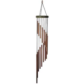 Woodstock Wind Chimes For Outside, Garden Décor, Outdoor & Patio Décor, Habitats Rainfall, Silver Wind Chimes