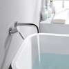 Sumerain Wall Mount Tub Faucet Chrome Bathtub Faucet Set with Left-Handed Handle and Rough in Valve - image 3 of 4