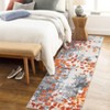 Washable Rug Modern Abstract Non Slip Rug Foldable Stain Resistant Low Pile Watercolor Design Indoor Carpet for Bedroom Living Room Nursery - 4 of 4