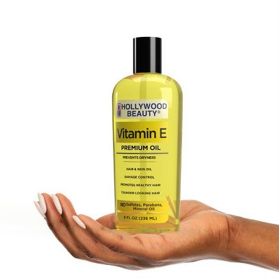 Hollywood Beauty Vitamin E Hair, Scalp and Skin Oil - 8 fl oz