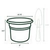 Bloem Posy Round Resin Planter Pot Indoor and Outdoor Gardening - 3 of 4