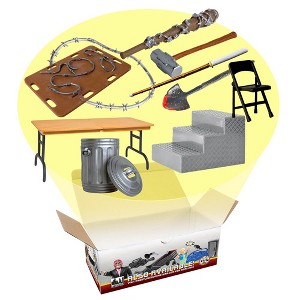 10 Piece HARDCORE Accessory Set for WWE & AEW Wrestling Action Figures - 1 of 2