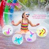 4E's Novelty 3D Beach Balls, Summer Toys for Kids - 4 pcs Mini Beach Balls for Toddlers 1-3 - 3 of 4