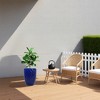 Wooakway 17" Dia Outdoor Indoor Ceramic Planter Pot Decorative Planter with Drainage Hole Patio Flower Pot - 3 of 4