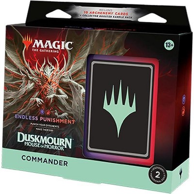 MAGIC THE GATHERING Magic: The Gathering Duskmourn: House of Horror Commander Deck - Endless Punishment (100-Card Deck, 2-Card Collector Booster