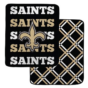 NFL New Orleans Saints Double-Sided Diamond Back Ultra Cozy Throw Blanket - 1 of 1
