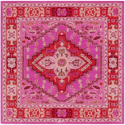 Bellagio Blg545 Hand Tufted Area Rug - Red/pink - 3'x3' - Safavieh ...