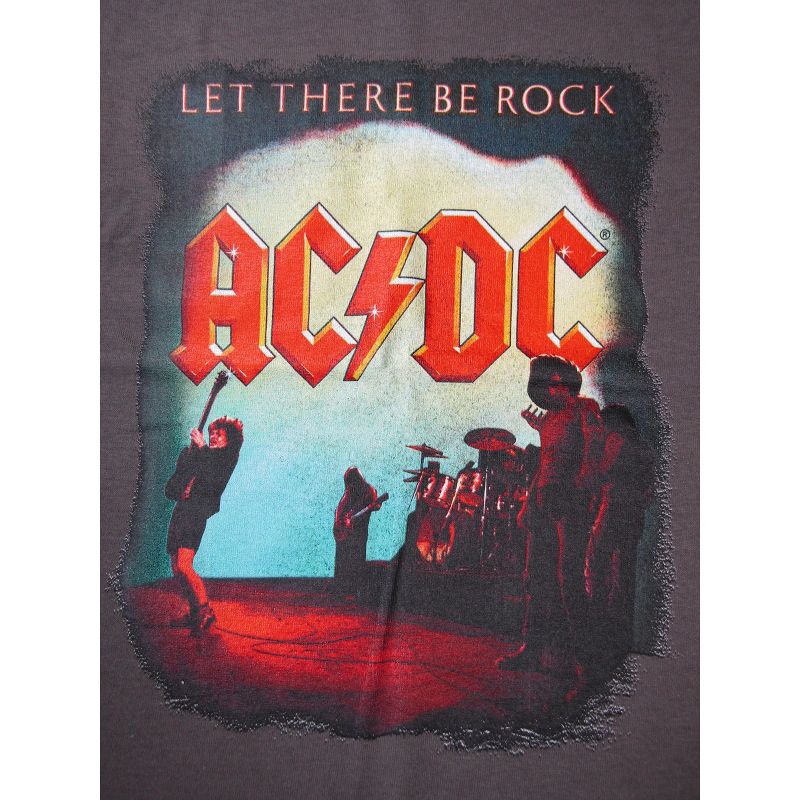 Let There Be Rock ACDC Youth Boy's Charcoal T-shirt, 2 of 4