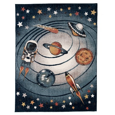 Orian Playroom Galaxy Gray Rug