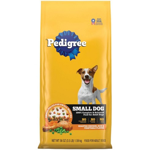 Pedigree Roasted Chicken, Rice And Vegetable Flavor Small Dry Dog Food ...