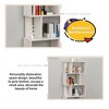 Multifunctional Wooden Display Decorative Furniture, Freestanding Industrial Storage Rack For Living Room Bedroom Office, Modern 4-Layer Bookshelf - image 4 of 4