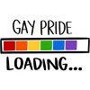 Design By Belugastore Humans Pride Loading Funny By Belugastore Racerback Tank Top - image 2 of 2