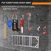 Munora - 8-Piece Garage Hooks Set - Black and White Heavy Duty Steel Storage Solutions for Bicycles, Ladders, and Garden Tools - 2 of 4