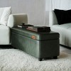 Storage Ottoman Bench, Bedroom Bench with Storage Entryway Bench, Ottoman with Storage Safety Hinges, Loads 660 lb - 3 of 4