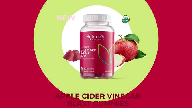 Hyland&#39;s Naturals Adult Vegan Gummies - Apple Cider Vinegar - 60ct, 2 of 9, play video