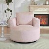 Angel Sar 360° Swivel Accent Chair with Plush Cushioning, Modern Compressible Lounge Chair for Living Room, Office & Small Spaces - 4 of 4