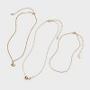 Girls' Initial with Choker and Layered Necklace Set - art class™ Gold - 2 of 3