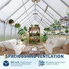 Aluminum-Frame Polycarbonate Greenhouse, Heavy Duty Greenhouse with Quick Setup Structure and Roof Vent, for Backyard, Outside Garden, Patio - 3 of 4
