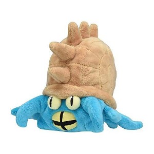 Pokemon Center: Sitting Cuties: Omastar Plush # 139 -  Generation 1 - 6 In - 1 of 1
