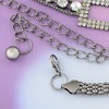 Anna-Kaci Women's Crystal Square Accent Waist Chain Adjustable Belly Jewelry - Silver - 4 of 4