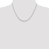 Black Bow Jewelry 1.5mm Sterling Silver, Diamond Cut Solid Rope Chain Necklace - 2 of 4