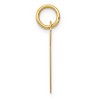 Black Bow Jewelry 14k Yellow Gold, Ella Collection Medium Fancy Script Initial G Pendant - 2 of 4