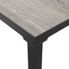 vidaXL Garden Coffee Table Grey DPC, powder-coated steel Medium Tough - 4 of 4