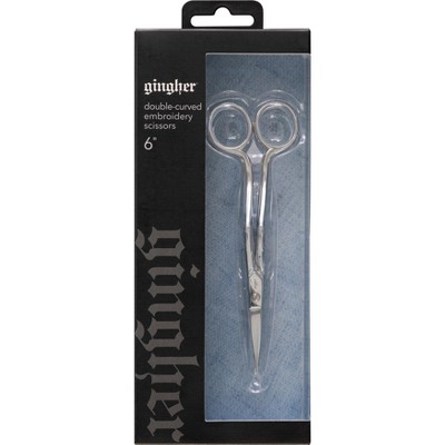 Gingher Double-Curved Machine Embroidery Scissors 6"