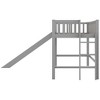 Cesicia Twin Size Low Loft Bed with Ladder and Slide - 2 of 4