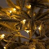 HomeStock  6ft PreLit Flocked Full Classic Fir Artificial Christmas Tree with 150 Warm White lights with Ice, X-Mas Tree - 4 of 4