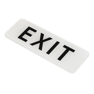Unique Bargains Acrylic Self-Adhesive Decor Hotel Self Adhesive Exit Sign - 1 of 4