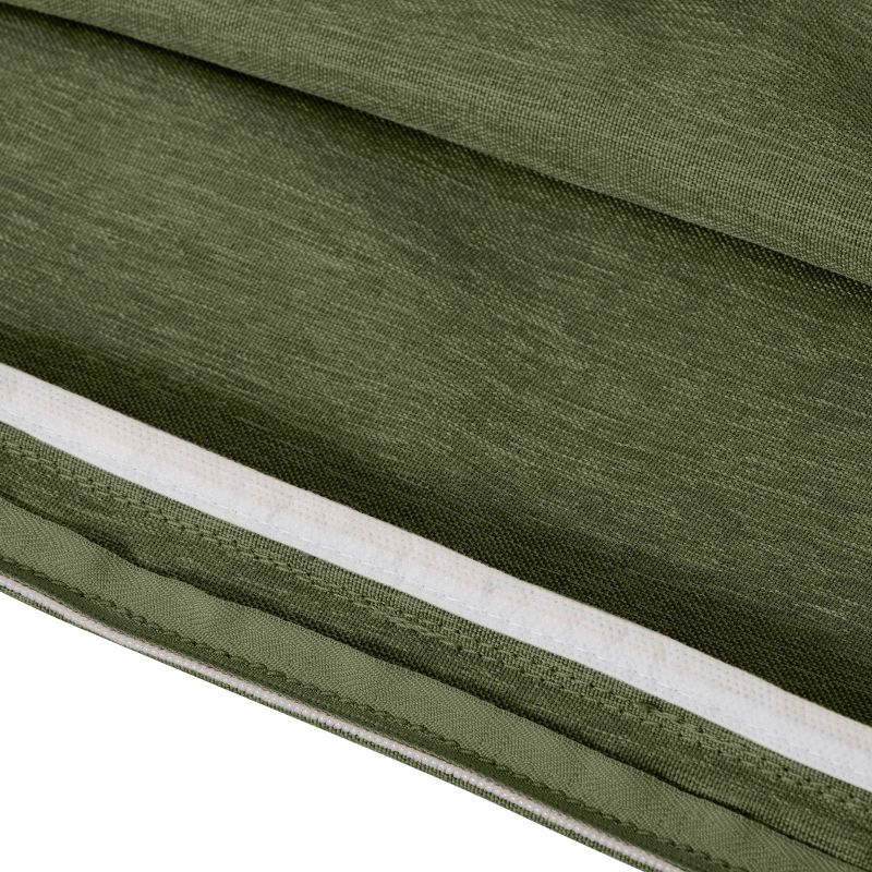 48&#34; x 18&#34; x 3&#34; Montlake Water-Resistant Patio Bench/Settee Cushion Slip Cover Heather Fern Green - Classic Accessories, 6 of 8
