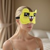 Unique Bargains Soft Cartoon Sleep Mask Square Eyes Yellow 1 Pc - 2 of 4